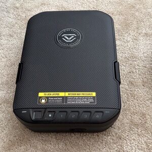 Black Electronic Lockbox with Keypad